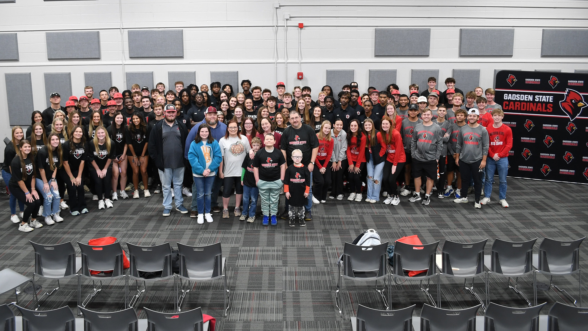 Children battling cancer become a part of the Gadsden State Athletic Department